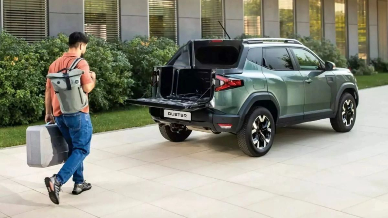Ящик вместо багажника: новый Duster превратился в странный мини-пикапчик