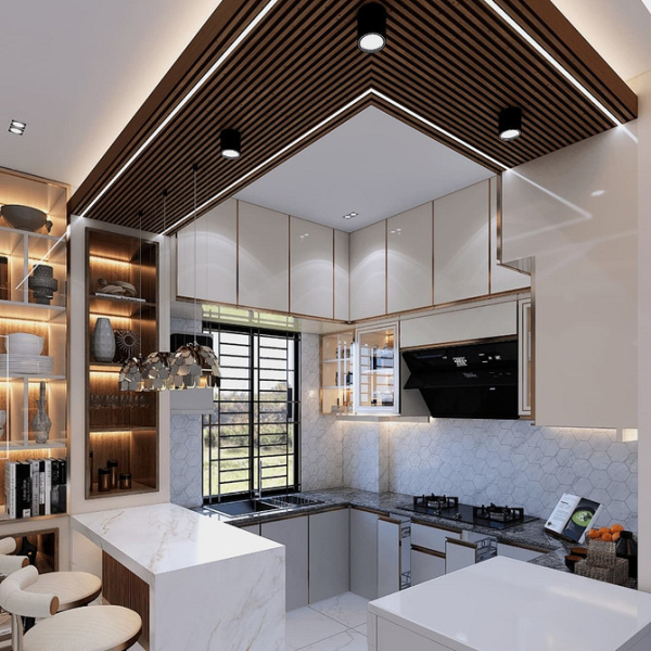 Какой потолок сделать на кухне: 7 практичных вариантов и 80 фотопримеров