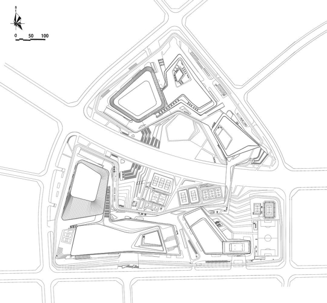 Спортивно-культурный комплекс Цзяньян в городе Чэнду, Китай