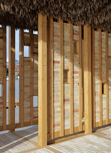 В Копенгагене построили павильон из вторичных материалов