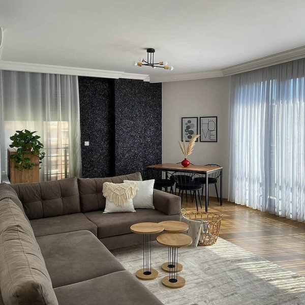 Жидкие обои в интерьере: плюсы и минусы, советы по применению (57 фото)