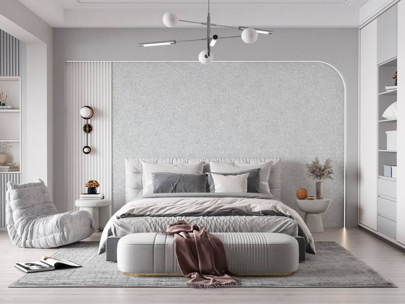 Жидкие обои в интерьере: плюсы и минусы, советы по применению (57 фото)