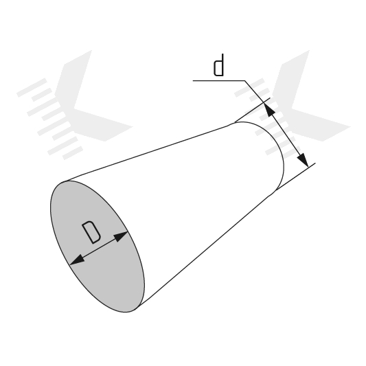 Переход для круглого воздуховода