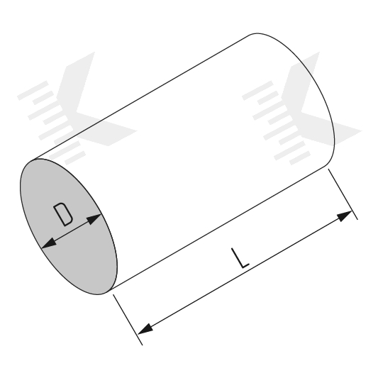 Прямой круглый участок воздуховода