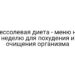 Бессолевая диета — меню на неделю для похудения и очищения организма